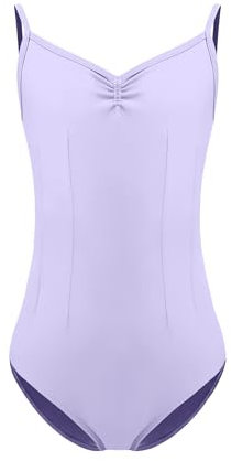 ZYXWVU Ballett Trikot Mädchen Ballett Body Teenager TanzBody Gymnastikanzug Trikot Leibchen für Kinder, 7006-lila, 11-12 Jahr
