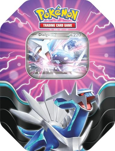 Pokémon-Sammelkarte: Blaue Legends-Dose von Dialga Ex (4 Booster-Packs und 1 Promo-Karte)