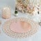 Elegant Event Essentials WeddingGeneral 14 Rose Gold Wired Beaded Metal Charger Plate with 118 Acrylic Crystal Beads Elegant Decorative Plate for Weddings, Events, Dinner Parties Centerpiece Displays