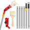 BIZOI Multi-Angle Paint Brush Extender Holder, Extendable Paint Brush, Paint Brush Extender Tool, for High Ceilings, Window, Corners, Edges, Stairwells, Trim, Eaves, Roofs, Gutters(170cm)
