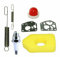 Kit di manutenzione per tosaerba Briggs and Stratton, 7 pezzi, molla regolatore, lampadina primer (694394 4178) e filtro aria (698369) per motori classici/Sprint