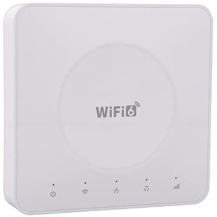 Elprico Tragbarer 4G-WLAN-Hotspot, WLAN-6-SIM-Karten-Router mit Zwei LAN-Anschlüssen für B1 B3 B7 B8 B20 B38 B39 B40 B41-Bänder, Bis zu 32 Geräte und 150 Mbit/s Geschwindigkeit