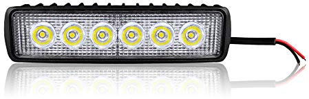 LARS360 18W LED Arbeitsscheinwerfer Bar Offroad Flutlicht Fluter 4 Stück 10V-30V Rückfahrscheinwerfer Zusatzscheinwerfer Scheinwerfer Für Trecker KFZ Bagger SUV, UTV, ATV