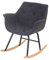 Mendler Schaukelstuhl Malmö T820, Schwingsessel Relaxsessel - Textil, grau