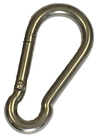 Feuerwehr-Karabiner Edelstahl rostfrei Karabinerhaken 10 Stück (8 x 80)