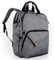 Hap Tim Mochila de Portáti, Hombre Mujer Mochila con funda ajustable para computadora de hasta 15.6 pulgadas, Mochila escolar impermeable para el viaje de trabajo diario de negocios - Gris (7651-G)
