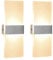 ChangM 2 Stücke Wandleuchte Innen LED 12W Wandlampe Acryl Wandbeleuchtung Modern für Wohnzimmer Schlafzimmer Treppenhaus Flur |Warmweiß