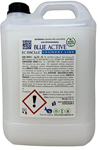 Luxury Line Ecobolle: Detersivo Per Lavatrice ULTRA PROFUMATO Blue Active, Qualità Superiore (5KG)