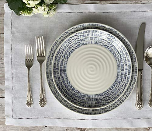 Tischsets mit Hohlsaum, 100 % Leinen, feine Tischdecken, weiß, handgefertigt, 4 Stück