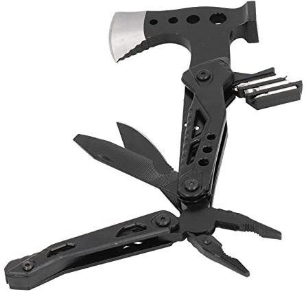 Mini Axt Hammer Multitool Faltbare Axt Hammer Messer Zange Edelstahl Werkzeug Taschengröße 048FT FüR Outdoor Camping Notfall Survival Breaching Tool