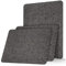GELAISI Leinen Fabric selbstklebend Dunkelgrau 20x28cm-3er Leinenstoff Reparatur Patch Self-Adhesive für Sofas,Autositze,Bürostuhl,Kopfteile,Kunsthandwerk,Reparieren Sie Löcher,Risse,Verbrennungen