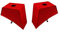 APSMOTIV 2X Red Madguard Side Light Bracket Fender Intermediate -Stück für Massey Ferguson Fall IHC Nuffield Traktoren geeignet