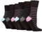 Gentle Grip Sock Shop 6 Pairs Ladies Loose Soft Top Non Elastic Bamboo Socks (4-8, SOLRM37)