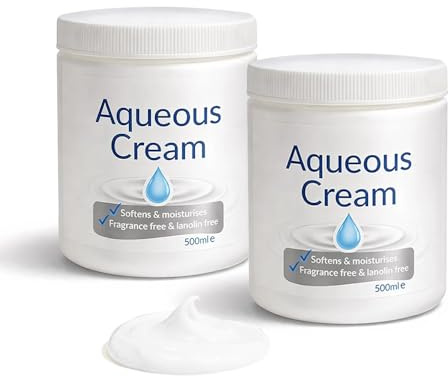 ZOPPER Aqueous Cream Unscented 500ml x 2 - Softens & Moisturises - Fragrance Free & Lanolin Free - With The Light, Non-greasy Formulation, Aqueous Cream For Essential Skin Care