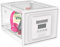 Medicine Lock Box Storage Box, Timed Lockable Collapsible Storage Boxes for Fridge Food, Snacks, Tablet, Jail, Home Safety (Clear)