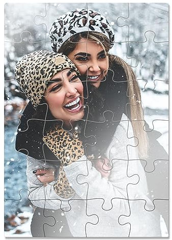 WHITE BOARD GAME Puzzle Personalisiert auf Methacrylat 14x20cm 24 Teile - Fotopuzzle mit Eigenem Bild - Foto e Originelles Geschenk