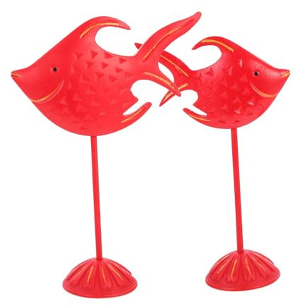 FRCOLOR 2pièces Décoration De Style Méditerranéen De Poissons Nautique pour Salle De Bain Chambre Et Salon