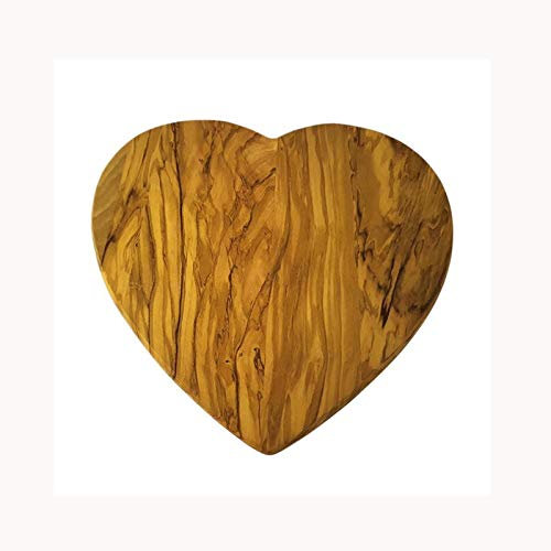 WYIPENGF Tagliere in legno Italia Tagliere a forma di cuore Tagliere in legno massello Tagliere da portata in legno con bellissime trame naturali