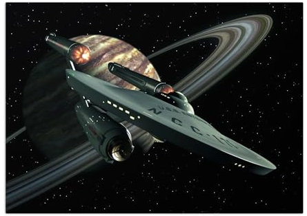 Displate Offiziell Star Trek MetallPoster Magnetische Befestigung Inklusive Lizenziert Bilder Hochwertiges Poster Ships Of The Line Enterprise Poster 45 cm x 32 cm