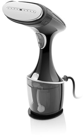 ETA Dampfglätter Naomi I 1500W I Edelstahloberfläche mit 9 Düsen I 264 ml für bis zu 15 min Dampf I für alle Stoffarten I leicht I Reise Dampfbürste