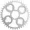 Straßenrad Kettenblatt, Poker Disc Straßenrad Kettenblatt 40/42/44/46/48/50Z Klapp-Fahrrad Kettenrad Direktmontage 1MM Versatz Gravel-Krone 8-12G für SRAM (Titangrau, 54T)