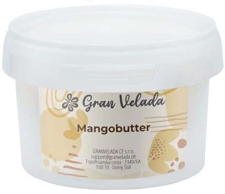 Gran Velada - Mangobutter raffiniert 1000 ml | Natürliche Mangobutter für Hautpflege, DIY Kosmetik, Feuchtigkeitsspendende Körperbutter, Anti-Aging Basis, Magnifera Indica Seed Butter 0