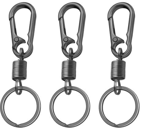 Sugeru 4PCS Metall Schlüsselanhänger - Zinklegierung-Anti-Rust | schlüsselanhänger karabiner karabinerhaken | Keychain | Schlüsselring | schlüsselbund Organizer - Multifunktion