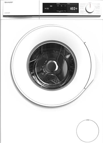 Sharp ES-NFA7121WD - Lavadora (7 kg, clase energética D, 1200 vueltas), color blanco