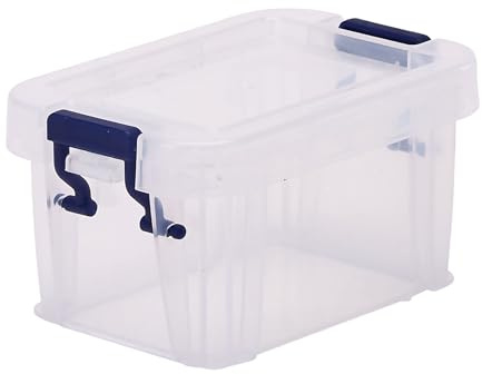 Bankers Box Storage Box 0.2L (20 Pack) - BPA-Free, Stackable Plastic Organizer with Clip-Lock Lid, Impact-Resistant & Fully Recyclable for Home & Office Supplies