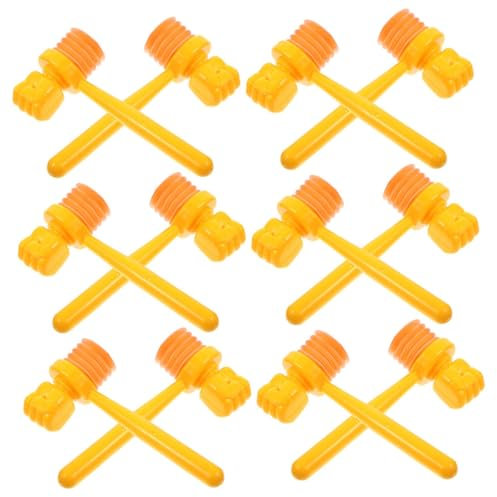 TOYANDONA 12St Minihammer für kinderspielzeug Spielzeugset spielsachen für Set Spielzeugwerkzeuge Spielhammer Kinderwerkzeuge Mini-Hammerspielzeug Plastik