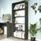 Bücherregal, Holzregal, Regale | 4 Ablagen, platzsparend & stabil | 80x30x180 cm | Anthrazit