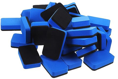 DIYEAH 36 Stück Whiteboards für den Unterricht Whiteboardstift Büro Whiteboard Weiß büroartikel büromaterial Whiteboards trocken abwischbar trocken abwischbare Radiergummis Filzstoff Blue