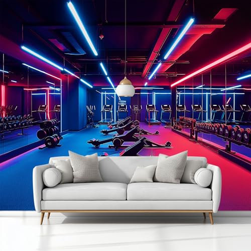 Papel Tapiz Fotográfico Fotomurale Fotografía Gimnasio 250 x 175 cm Art Mural Cafe Restaurant Dormitorio Decoración para el Hoga Murales Papel Pintado a Papel Fotomural Dormitorio