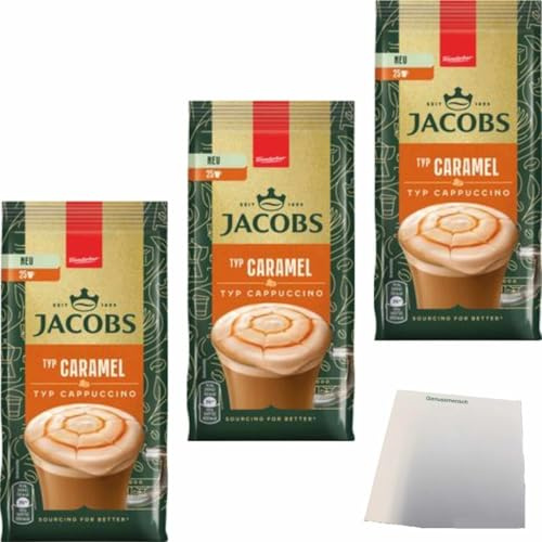 usy Bundle für Jacobs Cappuccino Caramel 3er Pack (3x360g Packung) + usy Block