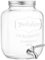 Tarro Dispensador de Bebidas de Vidrio Transparente 5L con Grifo Hermético Apto para Refrigerar Ideal para Agua Jugo Cócteles Fiestas BBQ Piscinas