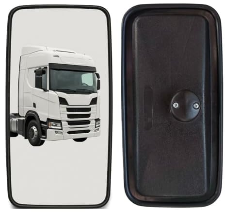 Lot de 2 rétroviseurs extérieurs universels 37,2 cm x 18,4 cm pour camionnette, camion, tracteur, pelleteuse, gauche et droite E6