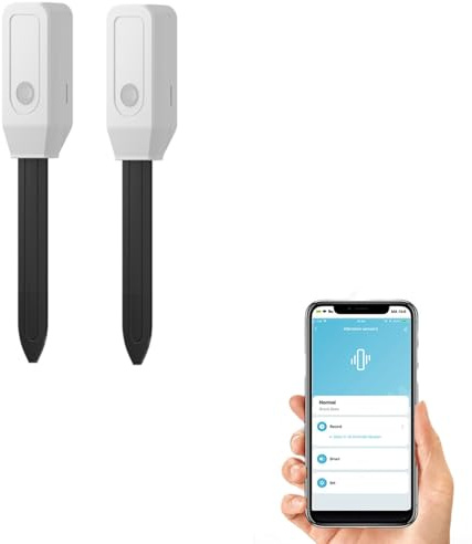 2 Stück Intelligentes Bodentest Kit, WiFi Bodentester, Präzise Feuchtigkeits- und Temperaturüberwachung, Feuchtigkeitsmesser, für Pflanzenerde, Garten, Bauernhof, Rasen, Gemüsegarten