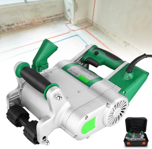 ZEEKYFOR Rainureuse Murale 1100 W - Fraise Murale pour Plombiers électriciens - Profondeur de Rainure de 40 mm - pour La Pose de Briques et de Ciment