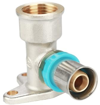 ERFU Raccord Multicouche Femelle à Sertir – Culasse Simple, Certifié DVGW, Multi-Profils U/H/TH – Raccord en Laiton Fiable (16 mm x 1/2)