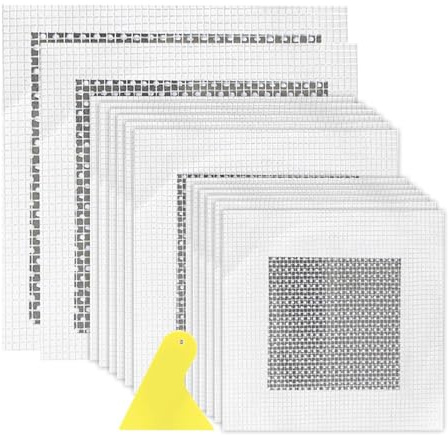 14 Pcs Drywall Repair Kit, 2/4/6/8 Inch Self Adhesive Drywall Patch for Wall and Ceiling Hole Repair