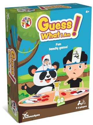 Science4you was Bin Ich - Wer Bin Ich Spiel fur Kinder, Headbands Spiel mit Stirnbändern und 3 Kategorien, Lustiges Ratespiel für die Ganze Familie, Geschenk für Jungen und Mädchen ab 4 5 6 7+ Jahren