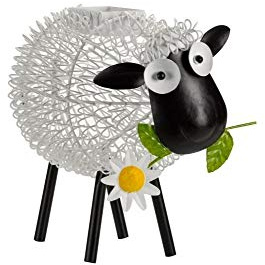 Unique Colour Changing Metal Dolly Sheep Silhouette Garden Decor Solar Powered Light