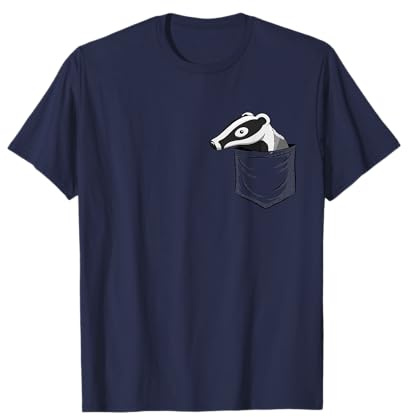 Wildnis Tier Kunst l Lustiger Comic Dachs In Tasche T-Shirt