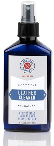 Cobbler's Choice Co. Finest Quality Leather Cleaner 100% Natural - Designed to Fight Fresh Stains, Dirt, & Build-Up - Easy Spray Application