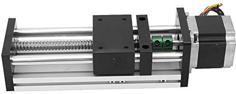 Guida, 1605 Vite a ricircolo di sfere Guida di scorrimento Tavolo scorrevole con motore passo-passo Nema23 57 Corsa efficace 100 mm per industrie dell'automazione Lega di alluminio