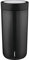 Stelton to-Go Click | Thermobecher, doppelwandige Isolierflasche - Rostfreier, auslaufsicherer Kaffeebecher/Teebecher mit Smart-Click-Deckel - Heiße & kalte Getränke - 0,4 Liter, Black