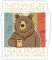 Spreadshirt Bär Kaffee I Drink Coffee I Hate People Sticker, max. 10 x 10 cm, 10 x 10 cm, Mattweiß