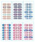 6 Sheets 84 Pieces Nail Polish Stickers Full Nails Art Sticker for Manicure DIY Summer Beach Holiday Party