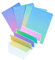 Briefpapier mit Umschlägen, 48 Farben, 32 Blatt Briefpapier + 16 Umschläge, niedliches buntes Schreibwaren-Set mit liniertem Briefpapier (21,6 x 14,7 cm) mit sauberem Siegel-Aufkleber