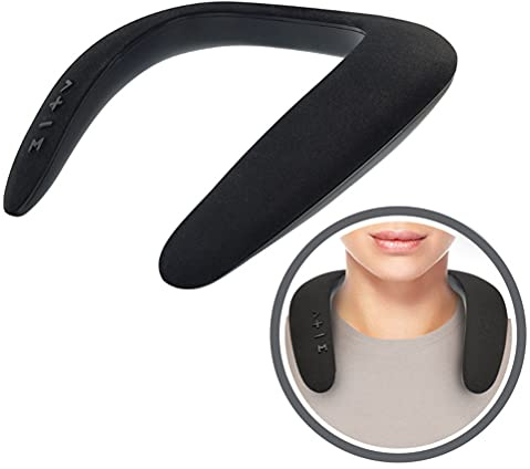 FAOAOTT Bluetooth Speaker, Sports Neckband Wireless Speakers with Mic, 5D Sound, Hands-Free Calls, Black, Model: HBS-w120, Bluetooth, Warranty: Limited, Style: Trendy, Speaker, Bluetooth Speaker